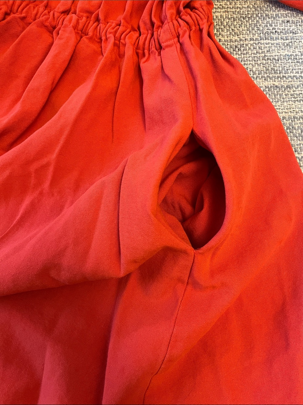 Noble Utility Dress Paprika Red Organic Cotton 1X - Picture 8 of 9